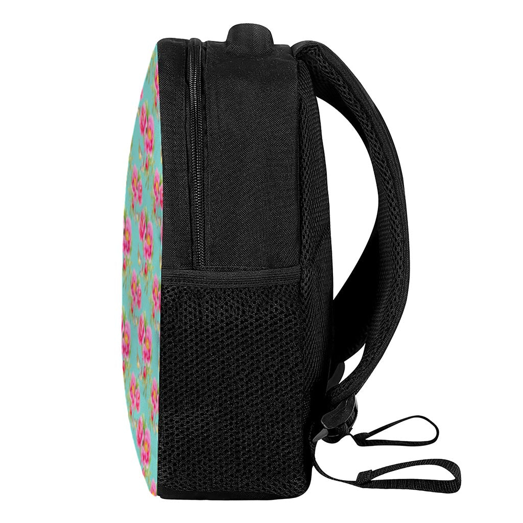 Bird Pink Floral Flower Pattern Print Casual Backpack