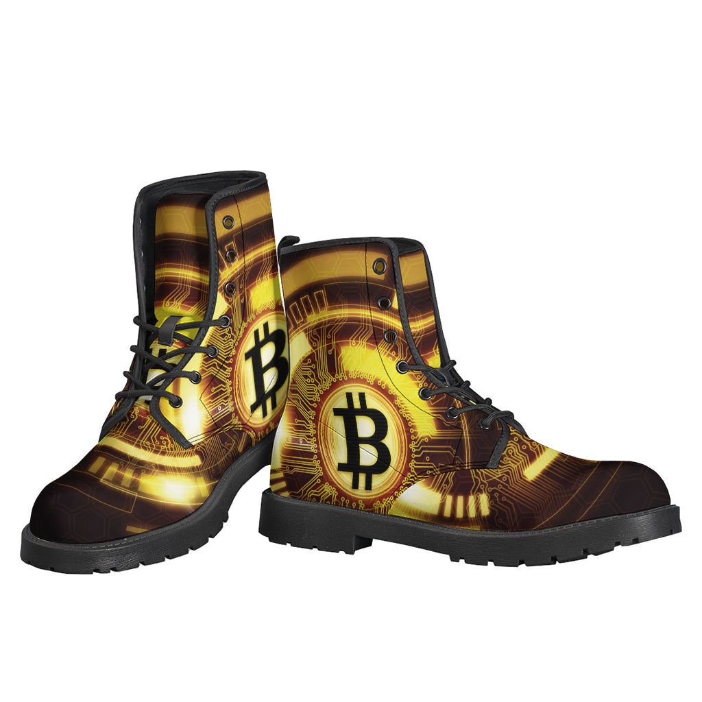 Bitcoin Crypto Symbol Print Backpack