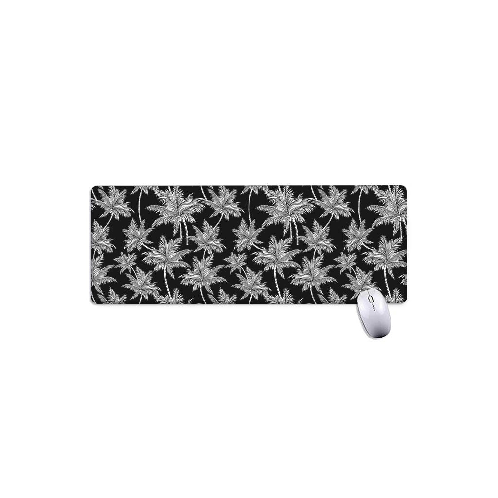 Black And White Coconut Tree Print Extended Mouse Pad