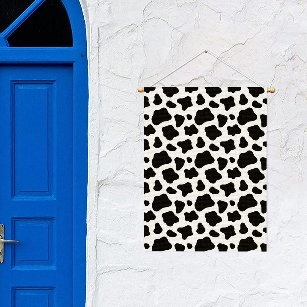 Black And White Cow Print Garden Flag