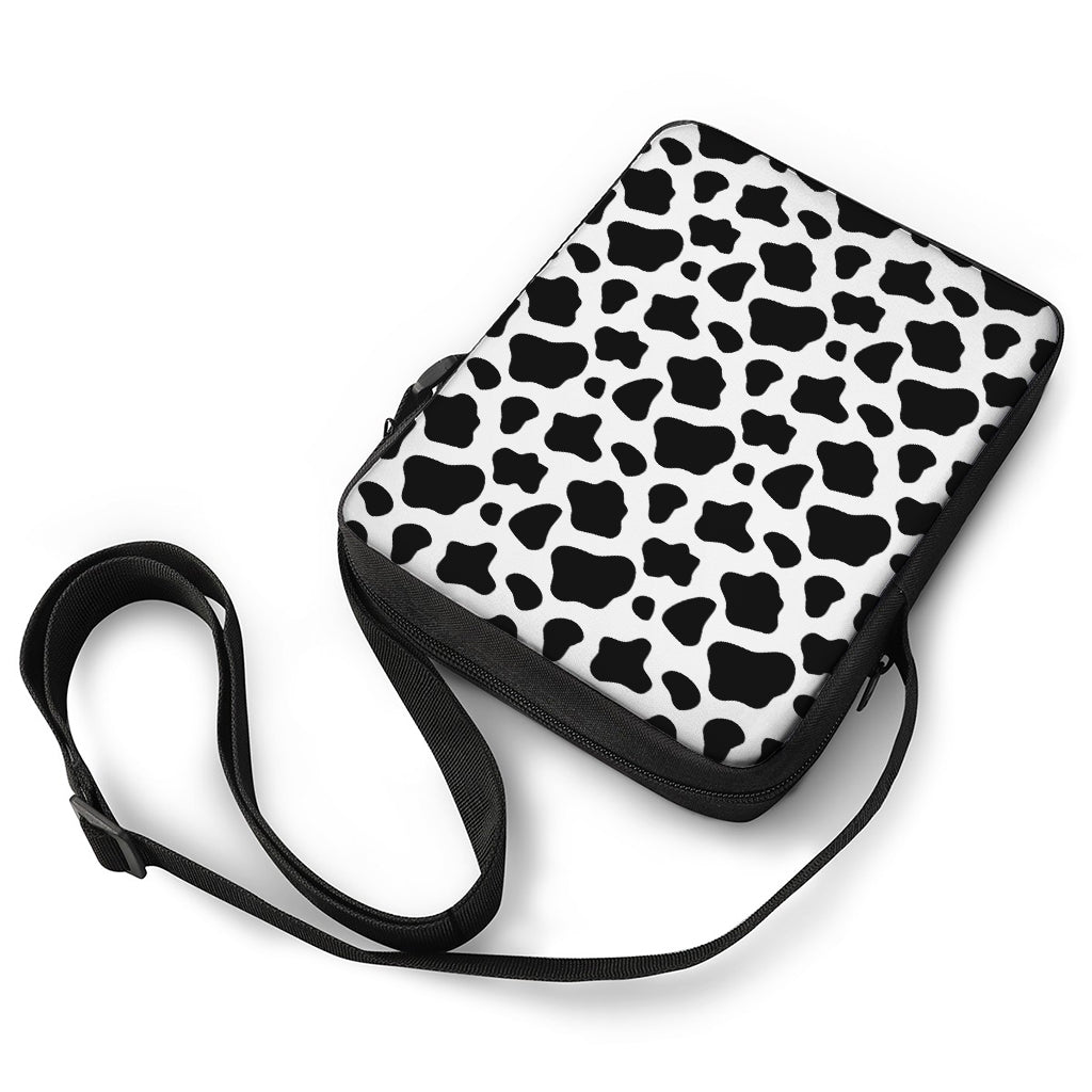 Black And White Cow Print Rectangular Crossbody Bag