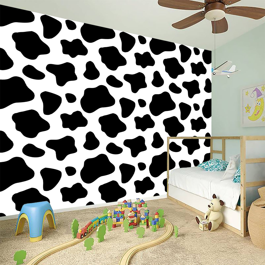 Black And White Cow Print Wall Sticker