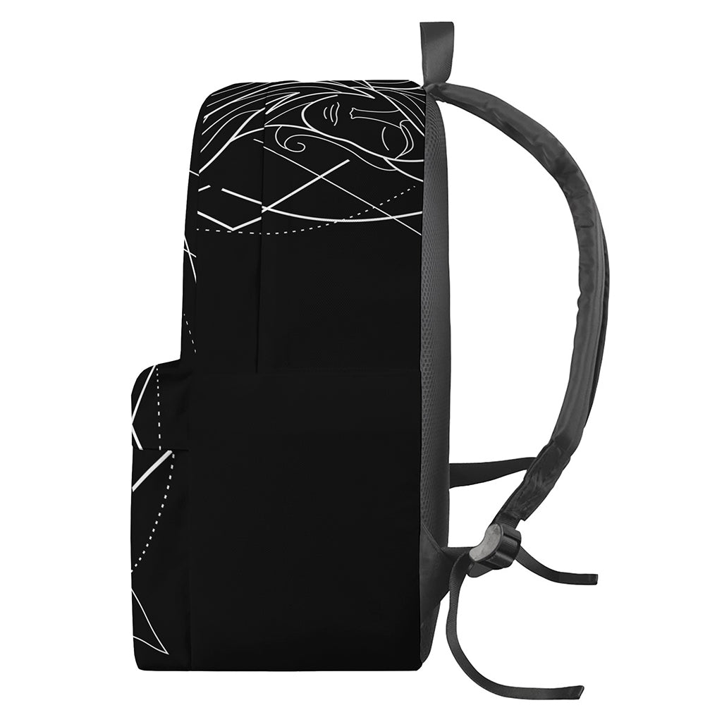 Black And White Gemini Sign Print Backpack