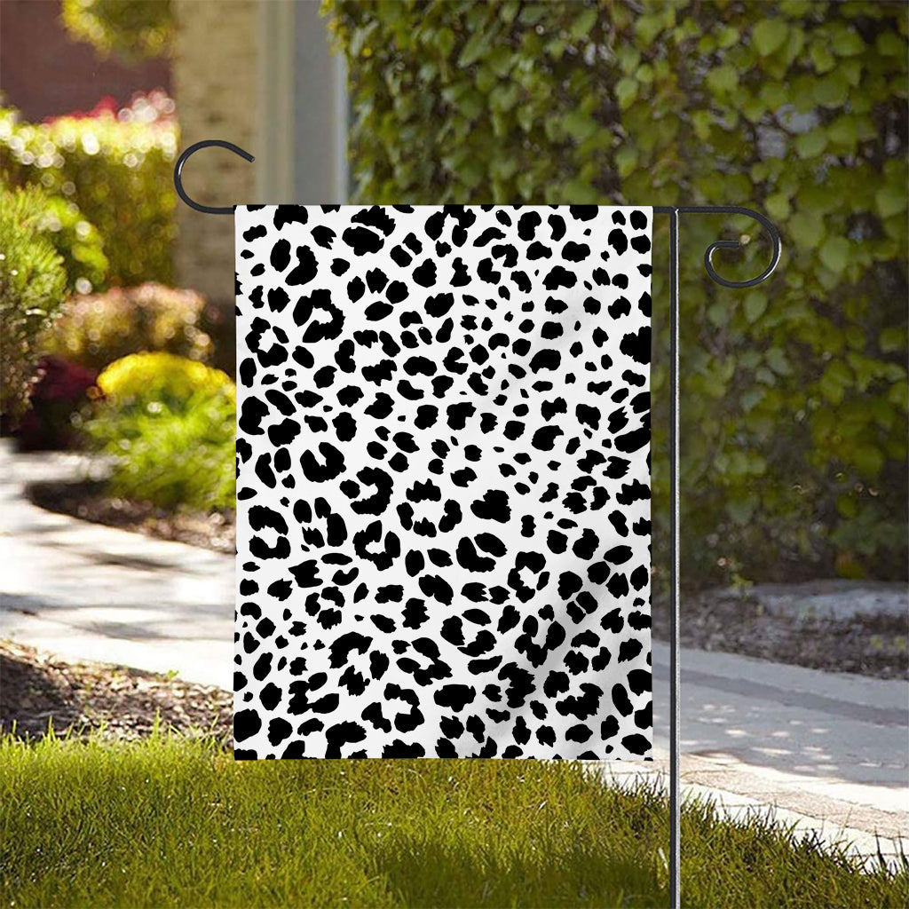 Black And White Jaguar Pattern Print House Flag