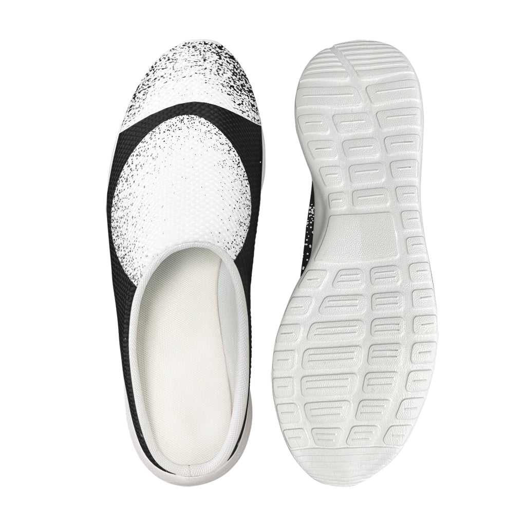 Black And White Moonlight Print Mesh Casual Shoes