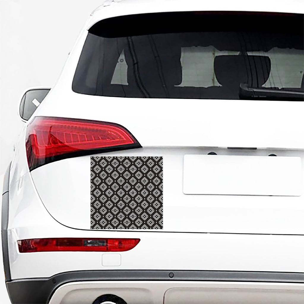 Black And White Navajo Pattern Print Car Sticker