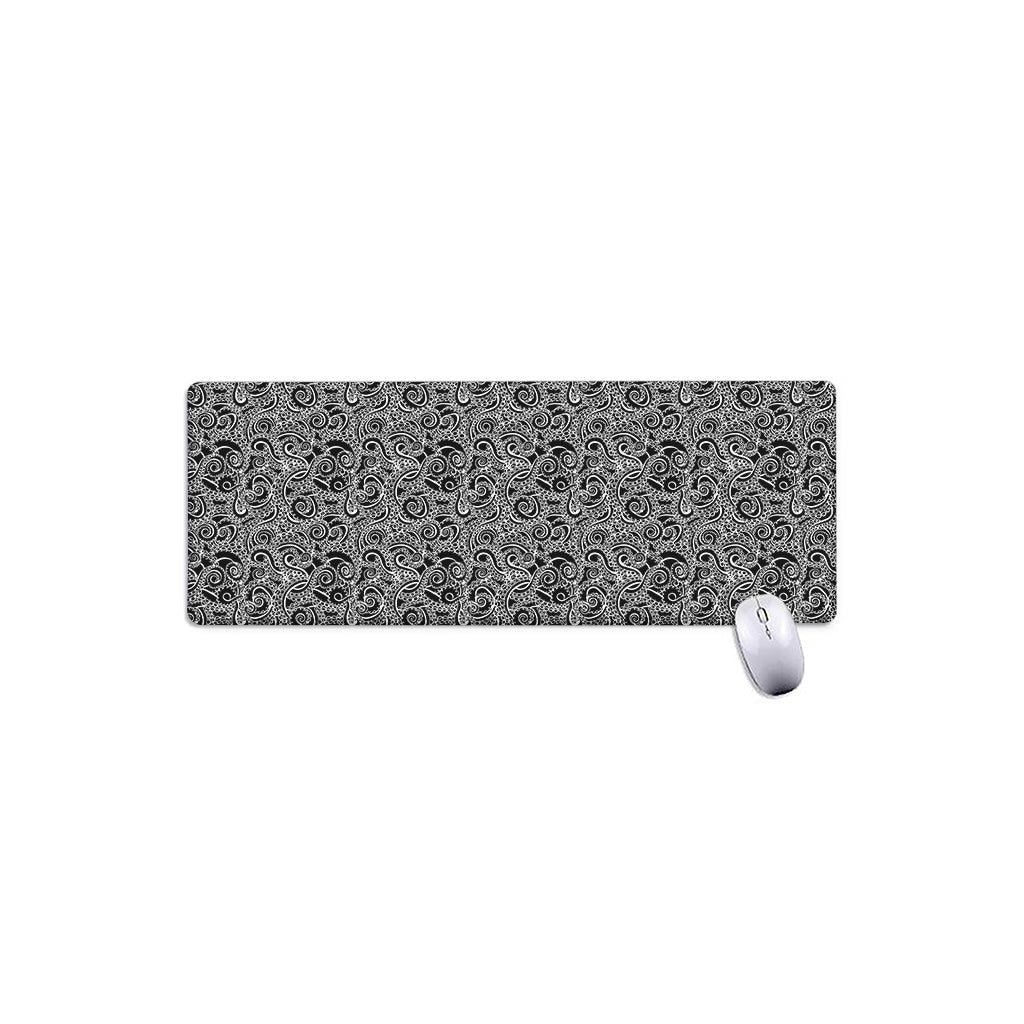 Black And White Octopus Tentacles Print Extended Mouse Pad