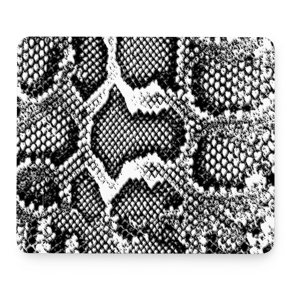 Black And White Snakeskin Print Mouse Pad