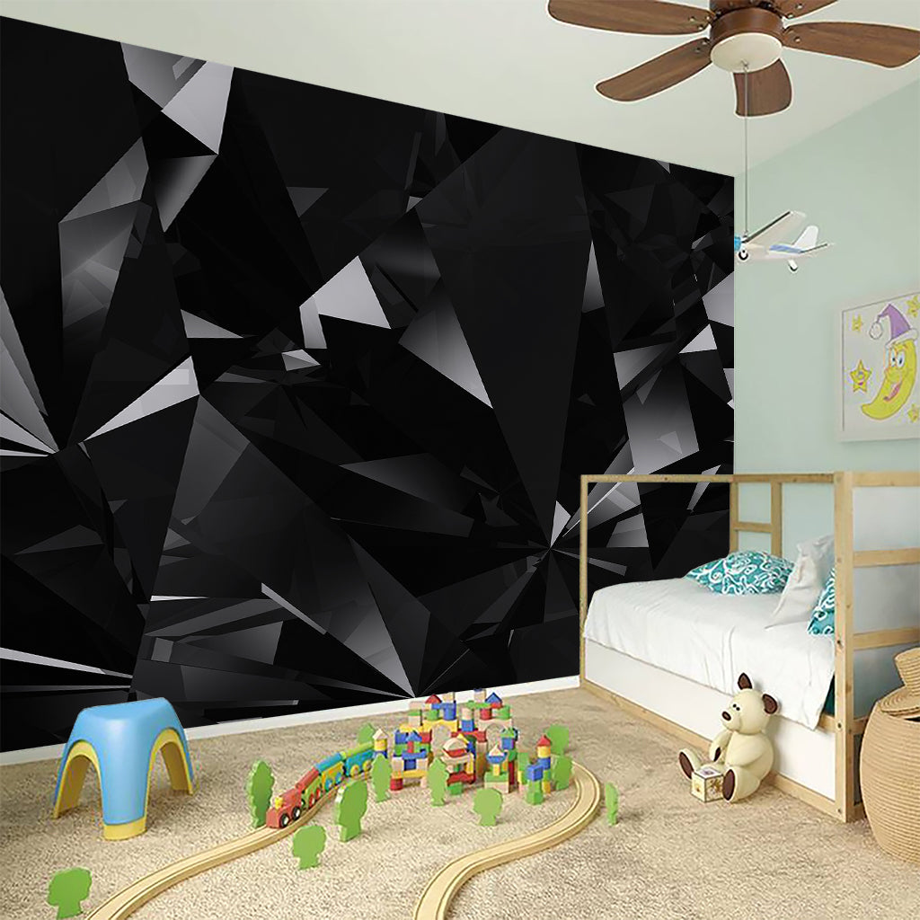 Black Diamond Print Wall Sticker