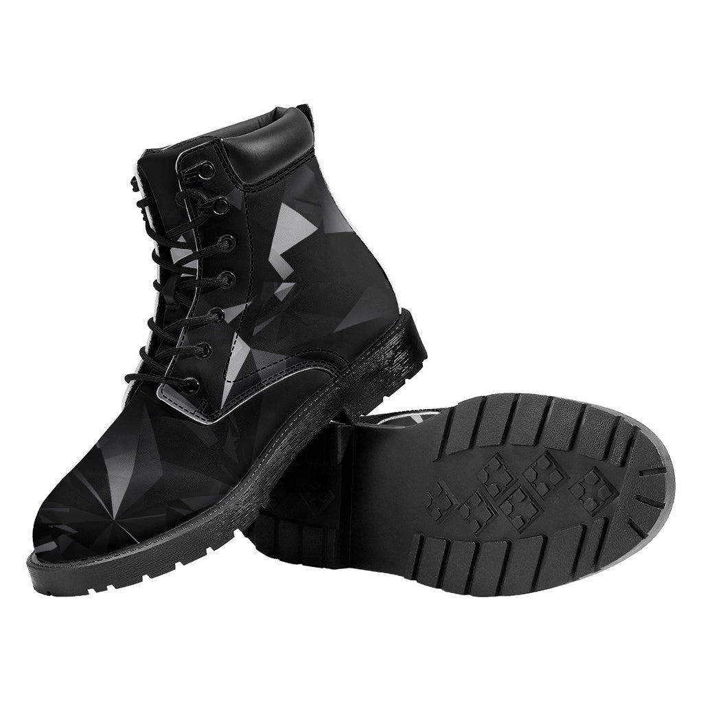 Black Diamond Print Work Boots