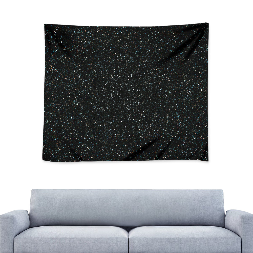 Black Glitter Artwork Print (NOT Real Glitter) Tapestry