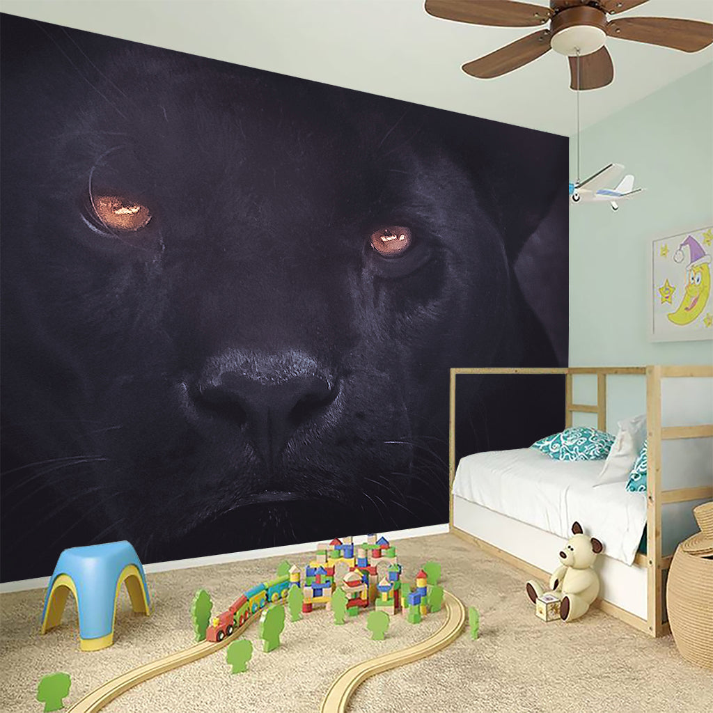 Black Jaguar Print Wall Sticker