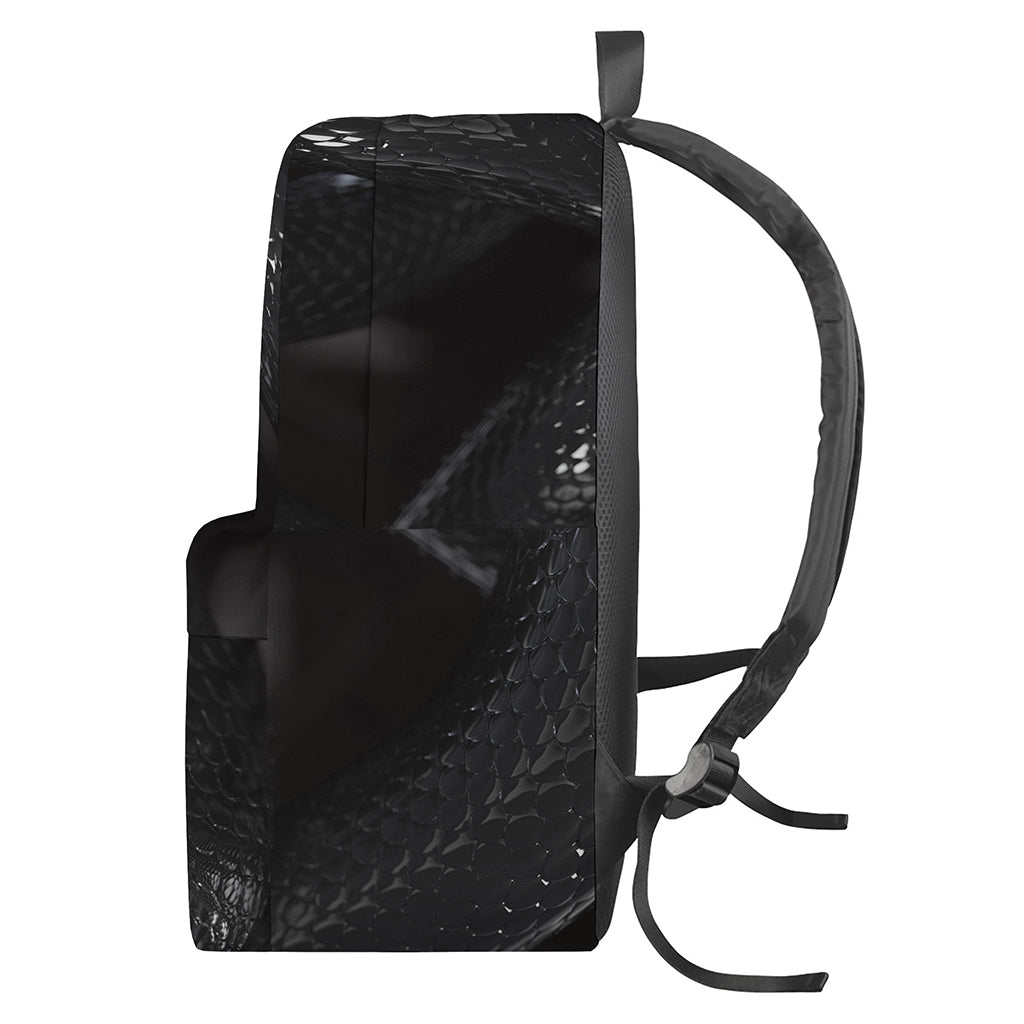 Black Snake Print Backpack