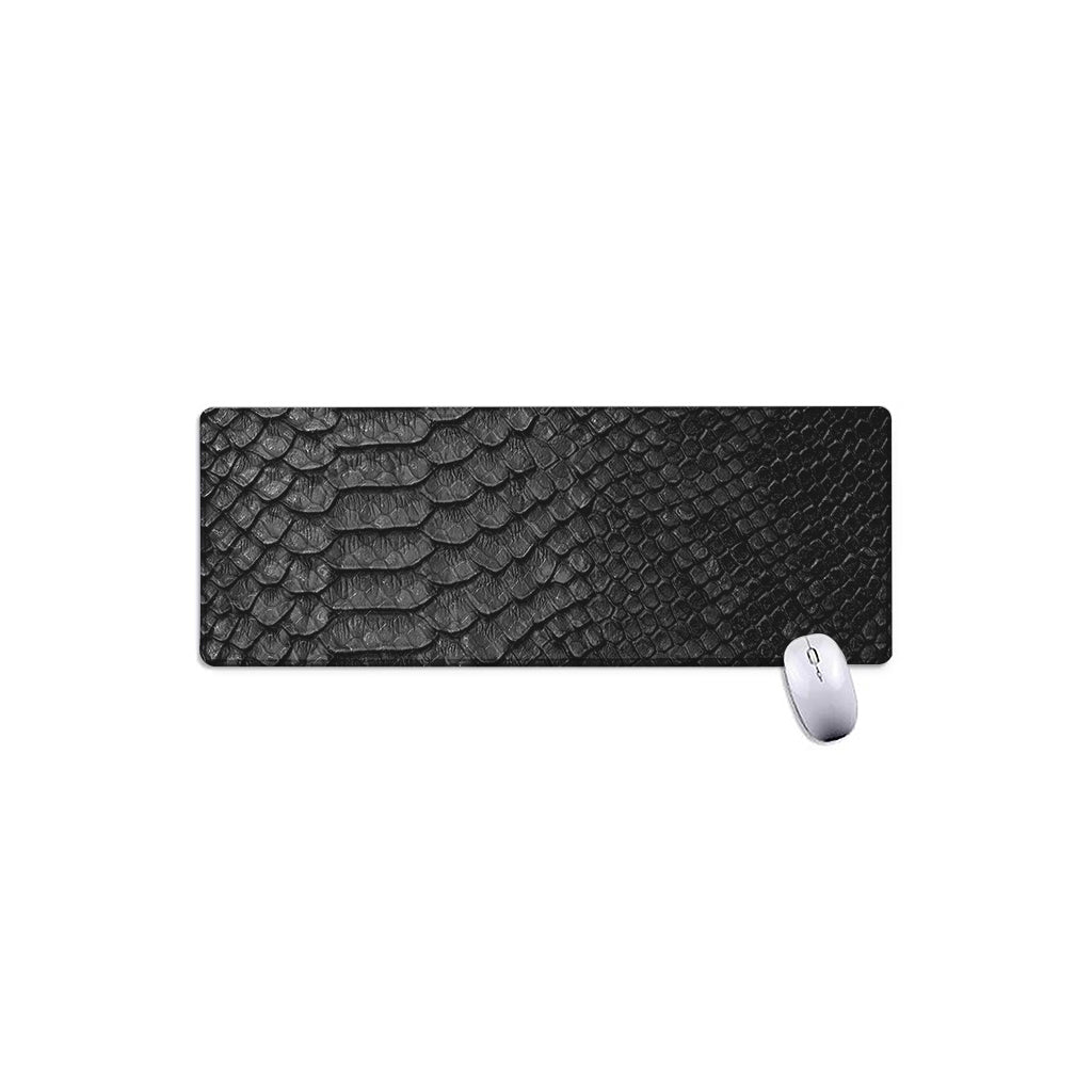 Black Snakeskin Print Extended Mouse Pad