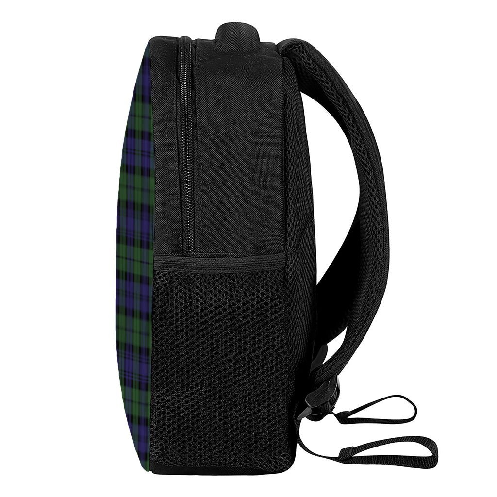 Black Watch Tartan Pattern Print Casual Backpack