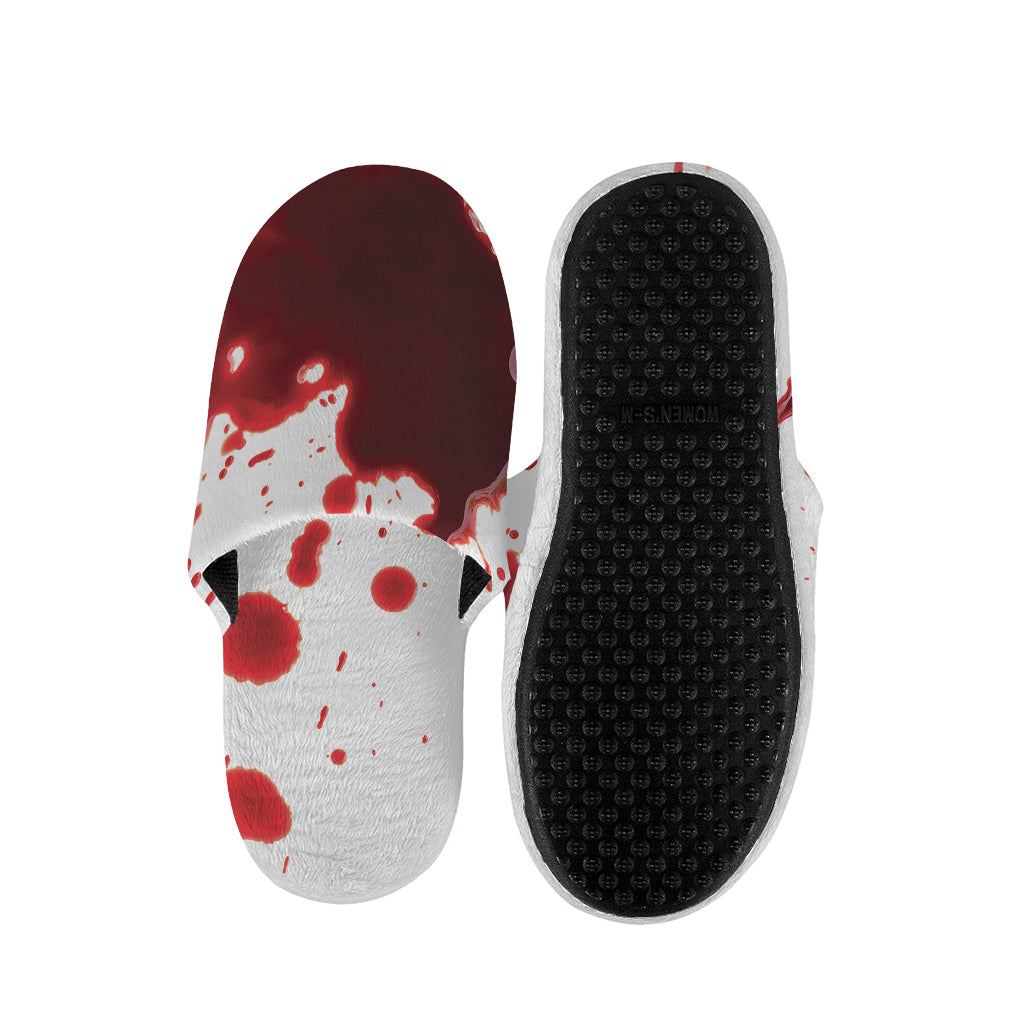 Blood Splashed Print Slippers