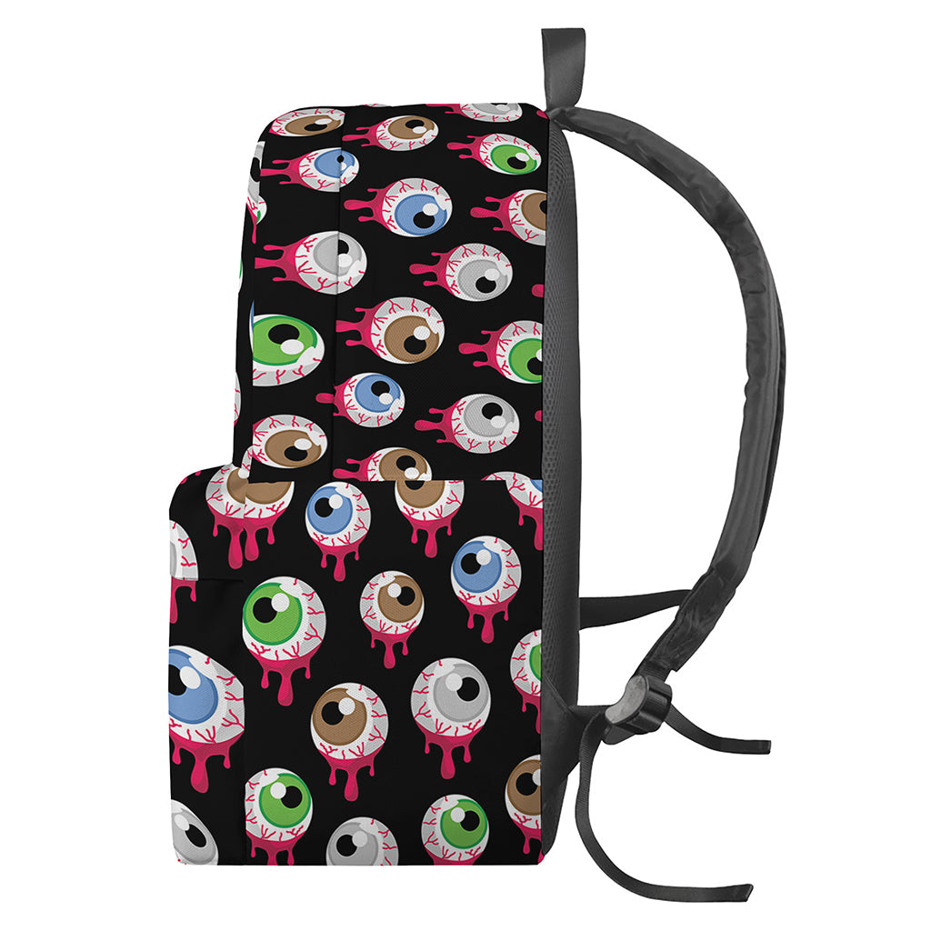 Bloody Eyeball Pattern Print Backpack