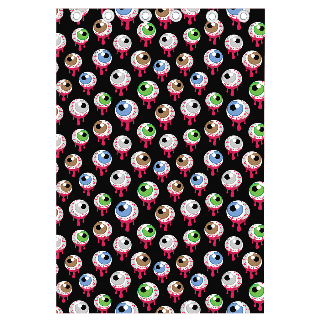 Bloody Eyeball Pattern Print Curtain