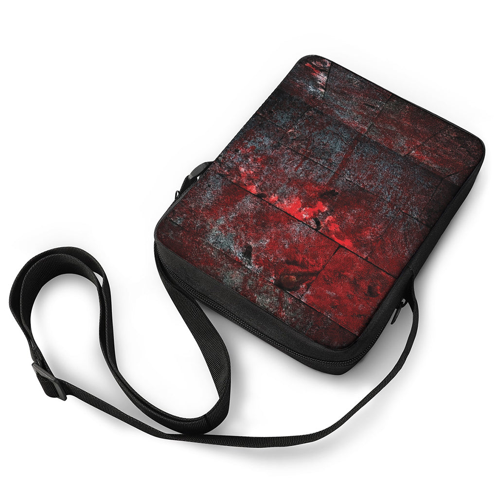 Bloody Room Print Rectangular Crossbody Bag