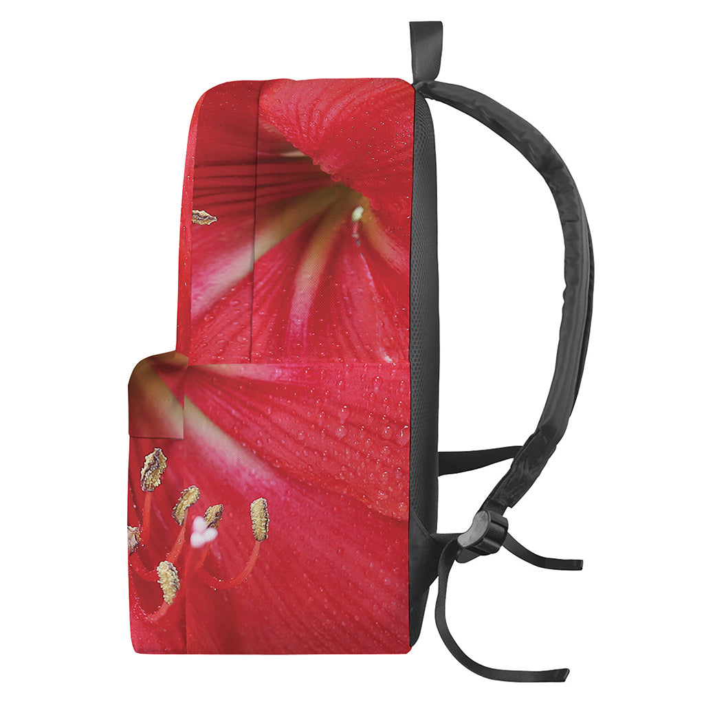 Blooming Amaryllis Print Backpack