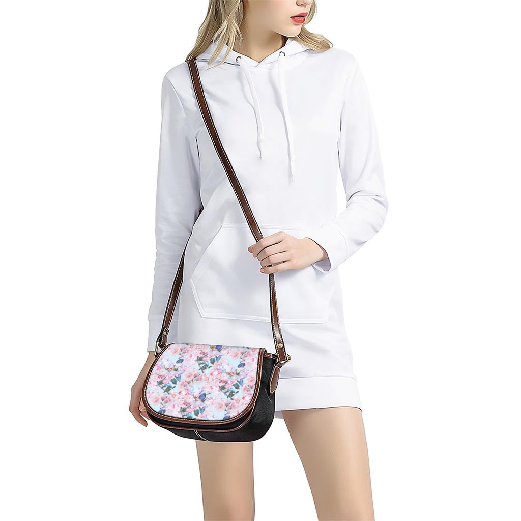 Blossom Floral Flower Pattern Print Saddle Bag
