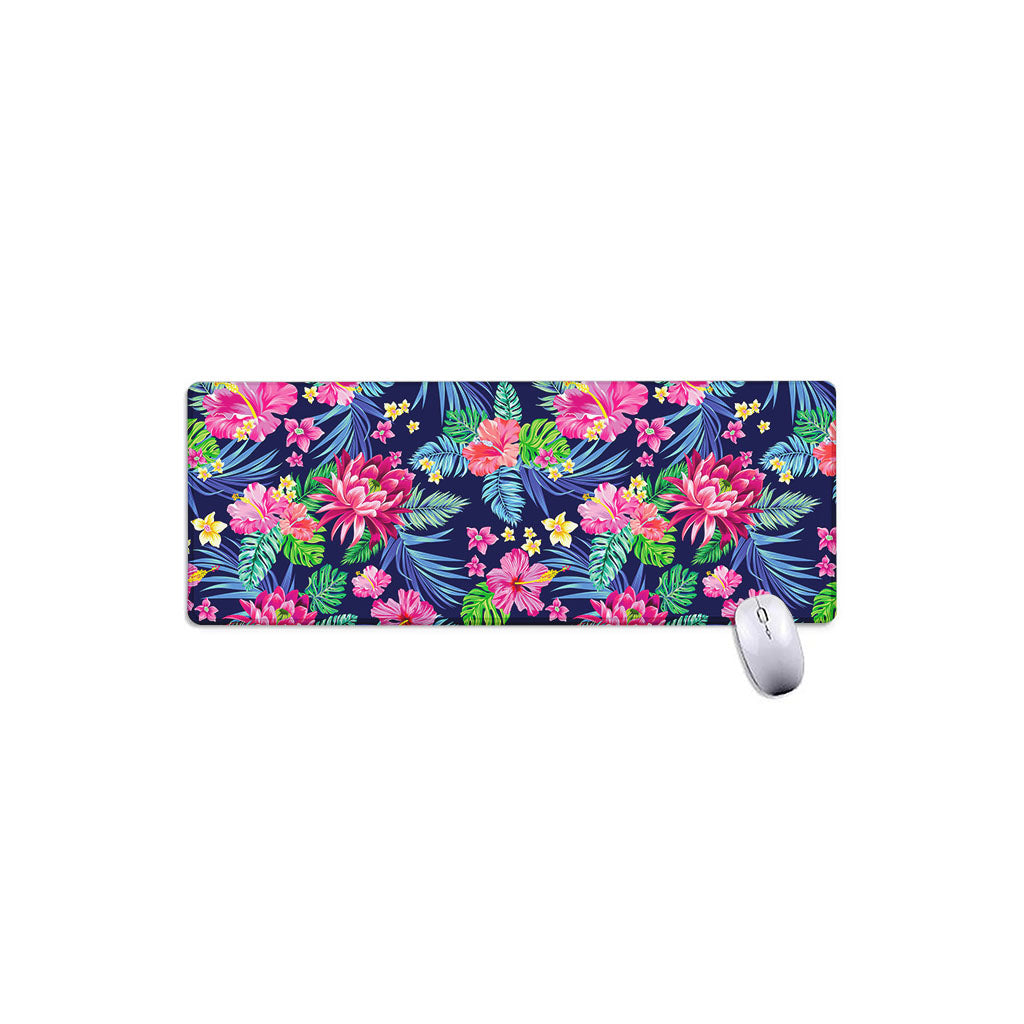 Blossom Tropical Flower Pattern Print Extended Mouse Pad