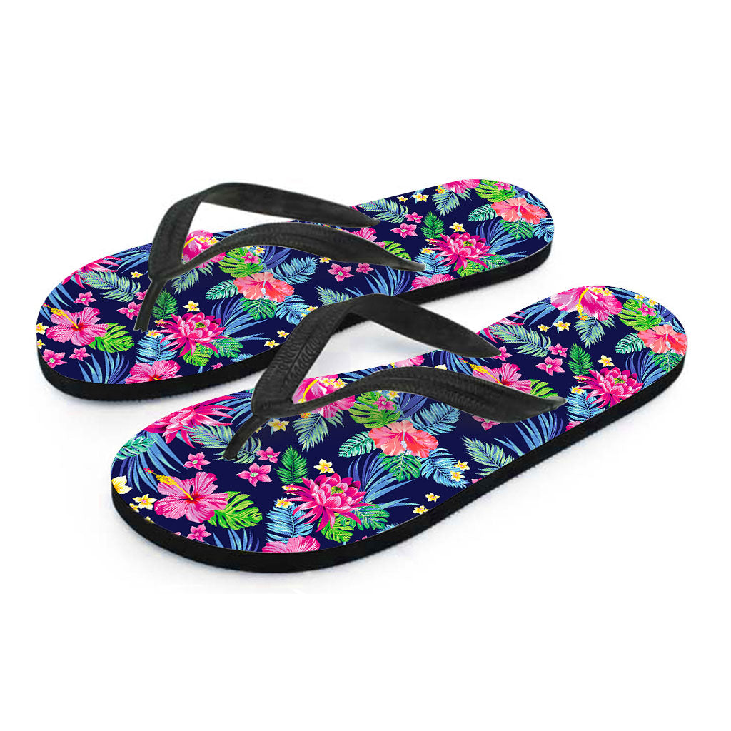 Blossom Tropical Flower Pattern Print Flip Flops