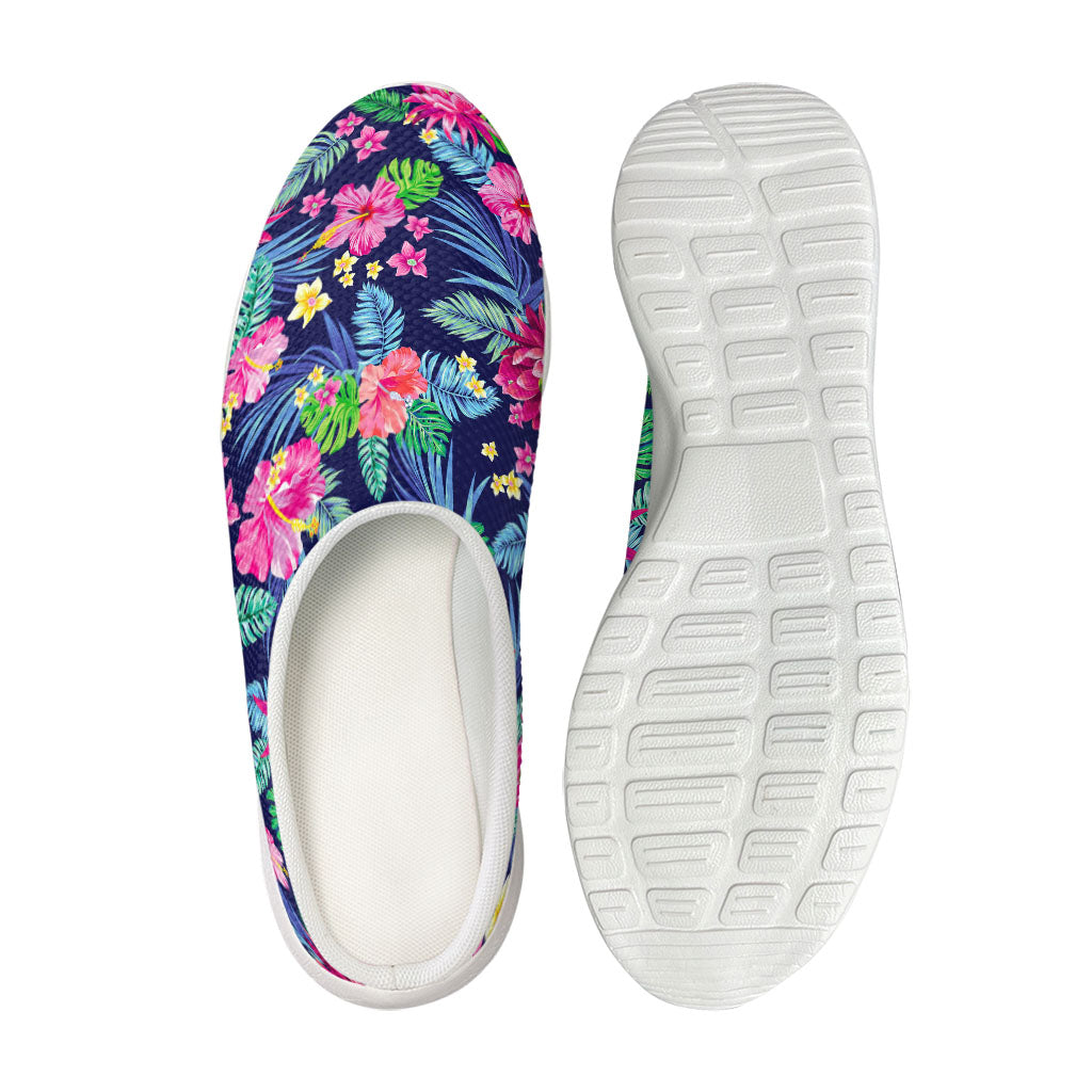 Blossom Tropical Flower Pattern Print Mesh Casual Shoes