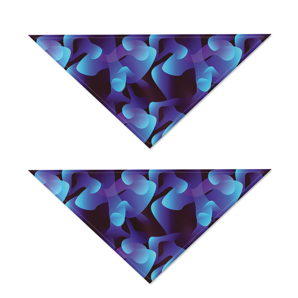 Blue Abstract Spirit Print Dog Bandana
