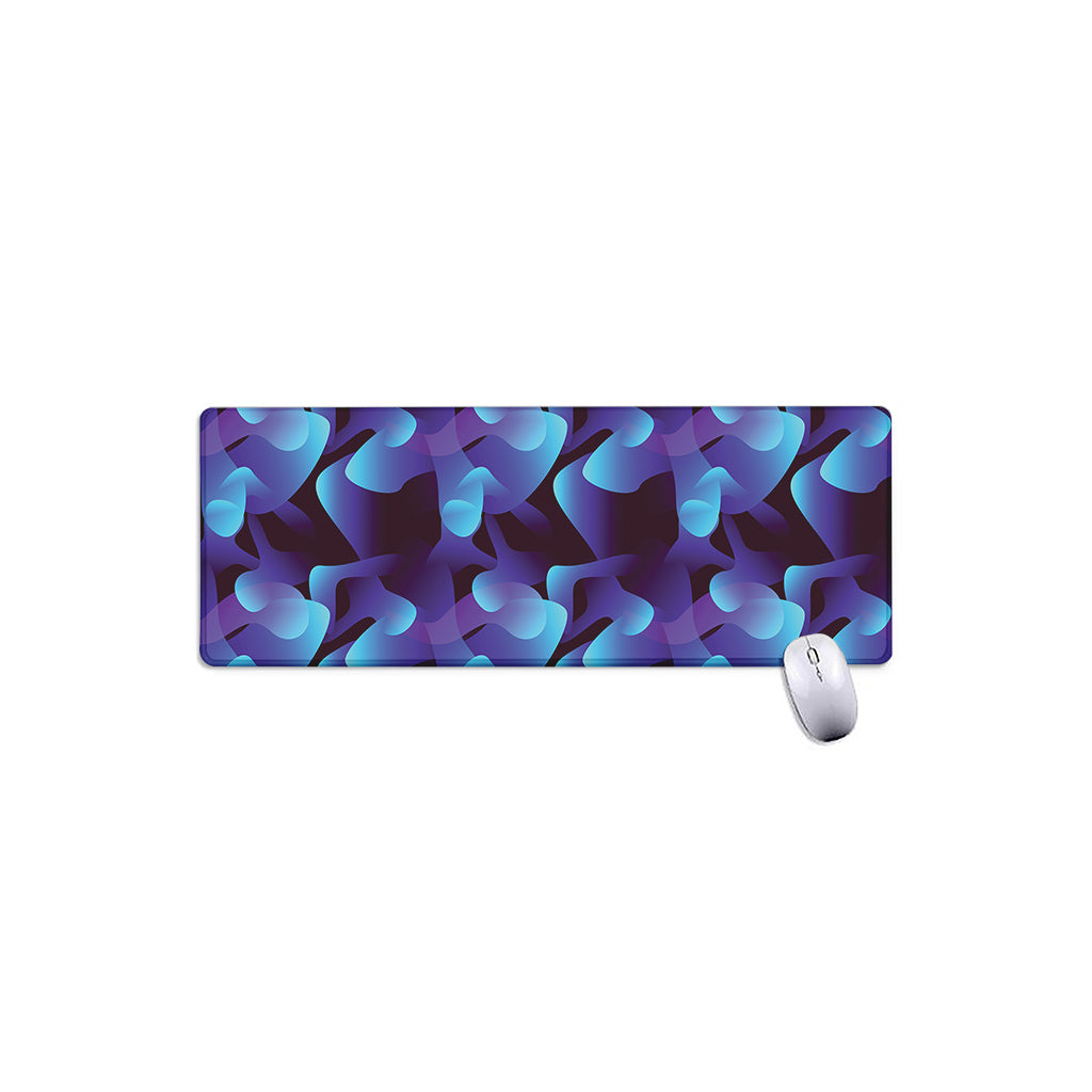 Blue Abstract Spirit Print Extended Mouse Pad