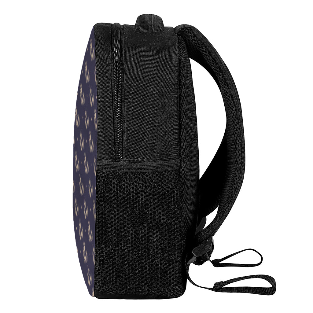 Blue And Beige Mantis Pattern Print Casual Backpack