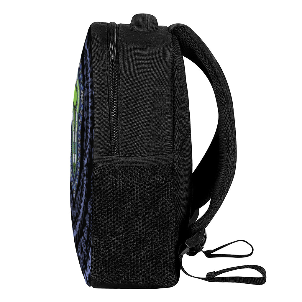 Blue And Black African Dashiki Print Casual Backpack
