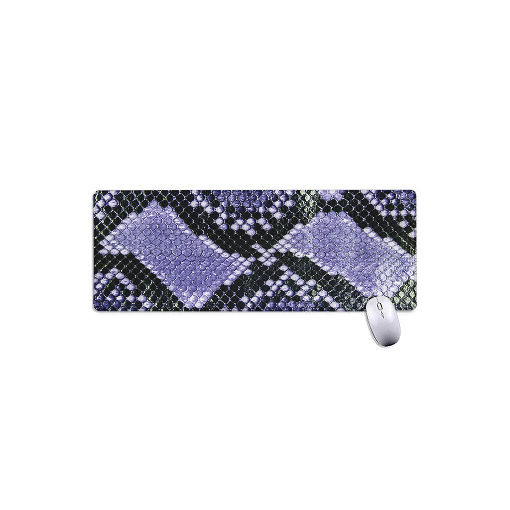 Blue And Black Snakeskin Print Extended Mouse Pad