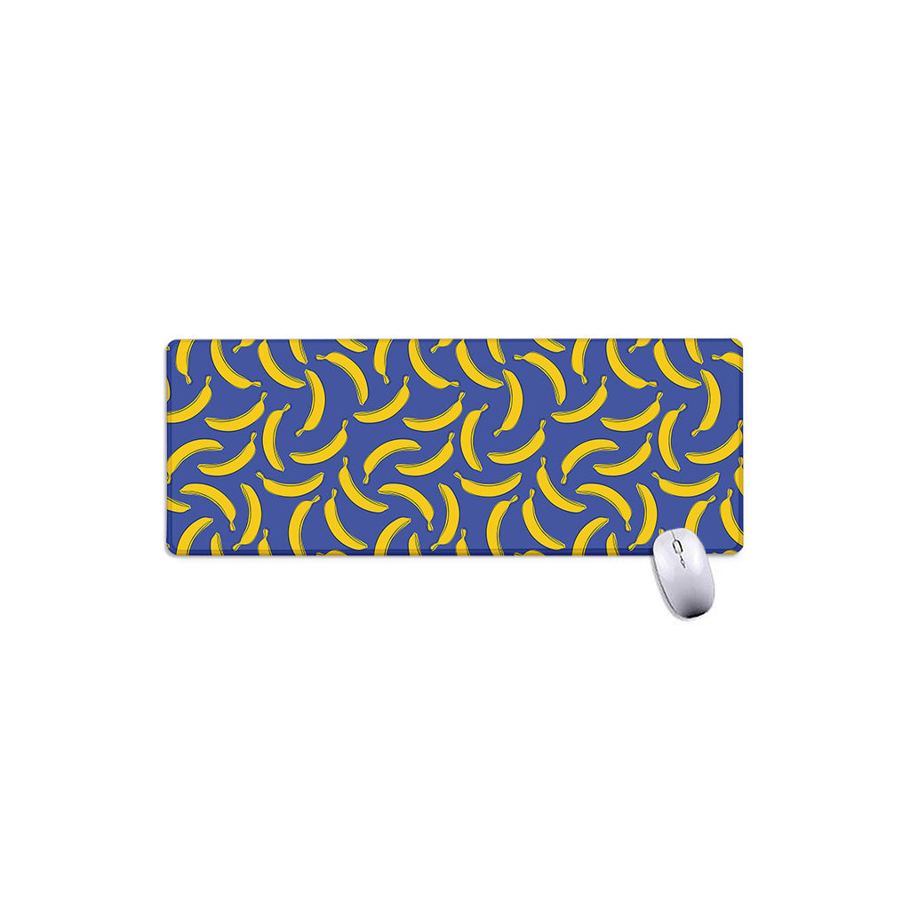 Blue And Yellow Banana Pattern Print Extended Mouse Pad