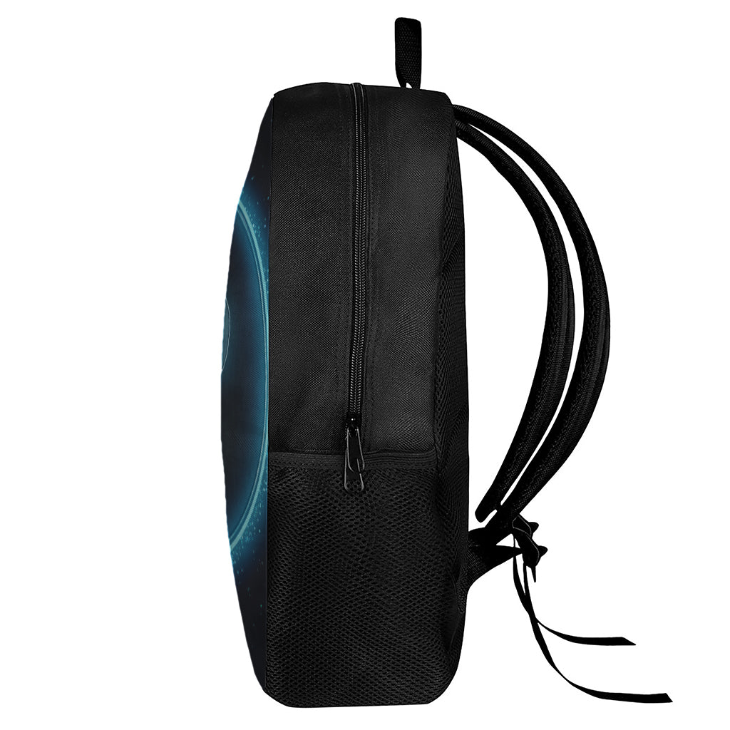 Blue Aries Zodiac Sign Print 17 Inch Backpack