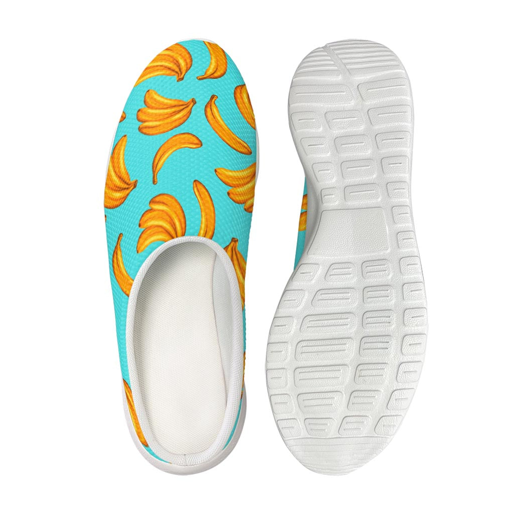 Blue Banana Pattern Print Mesh Casual Shoes