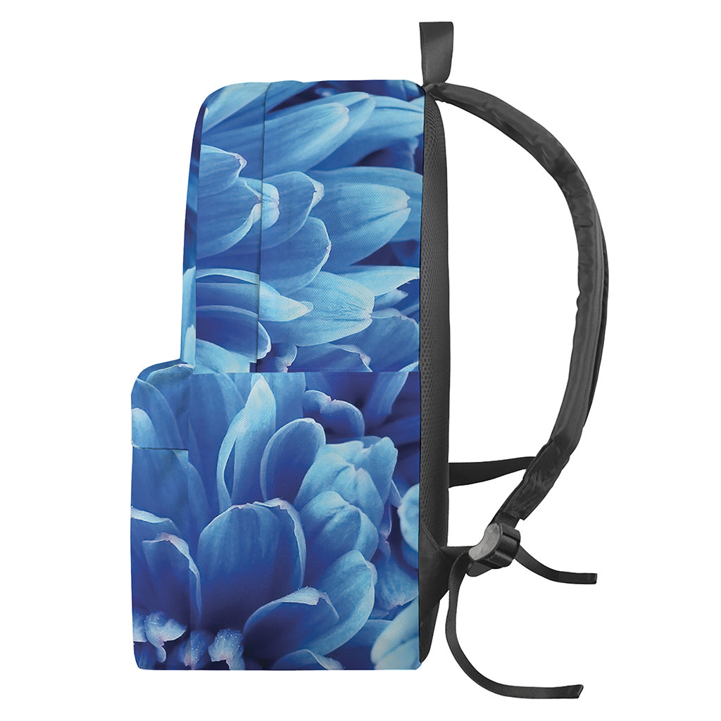 Blue Chrysanthemum Flower Print Backpack