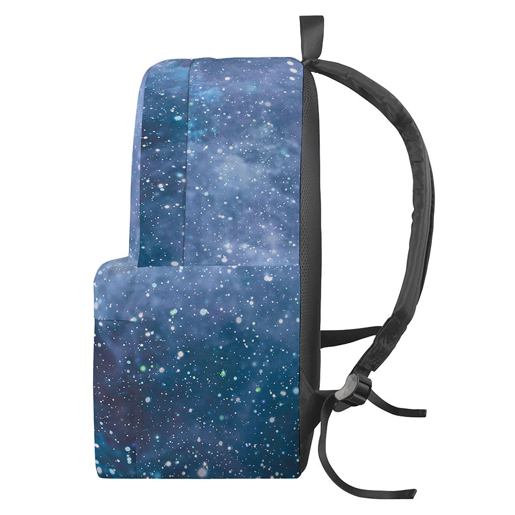 Blue Cloud Starfield Galaxy Space Print Backpack