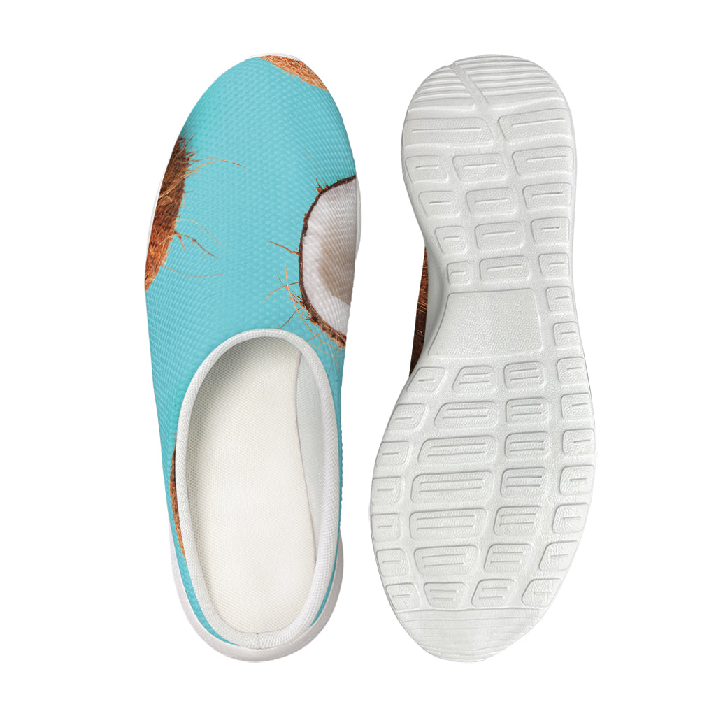 Blue Coconut Pattern Print Mesh Casual Shoes