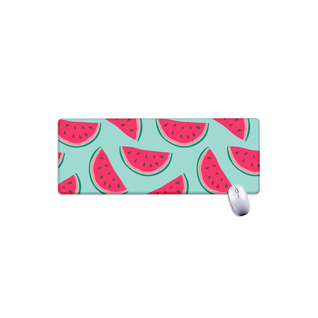 Blue Cute Watermelon Pattern Print Extended Mouse Pad