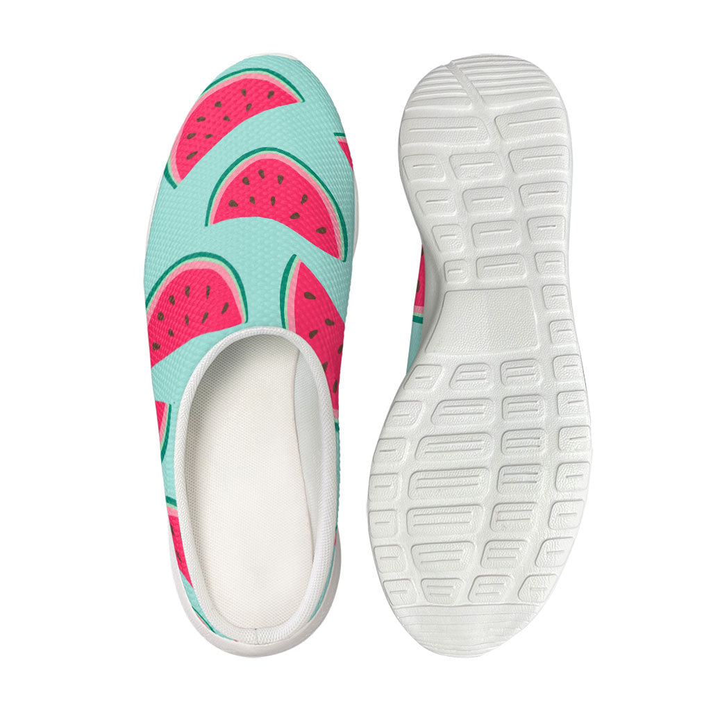 Blue Cute Watermelon Pattern Print Mesh Casual Shoes