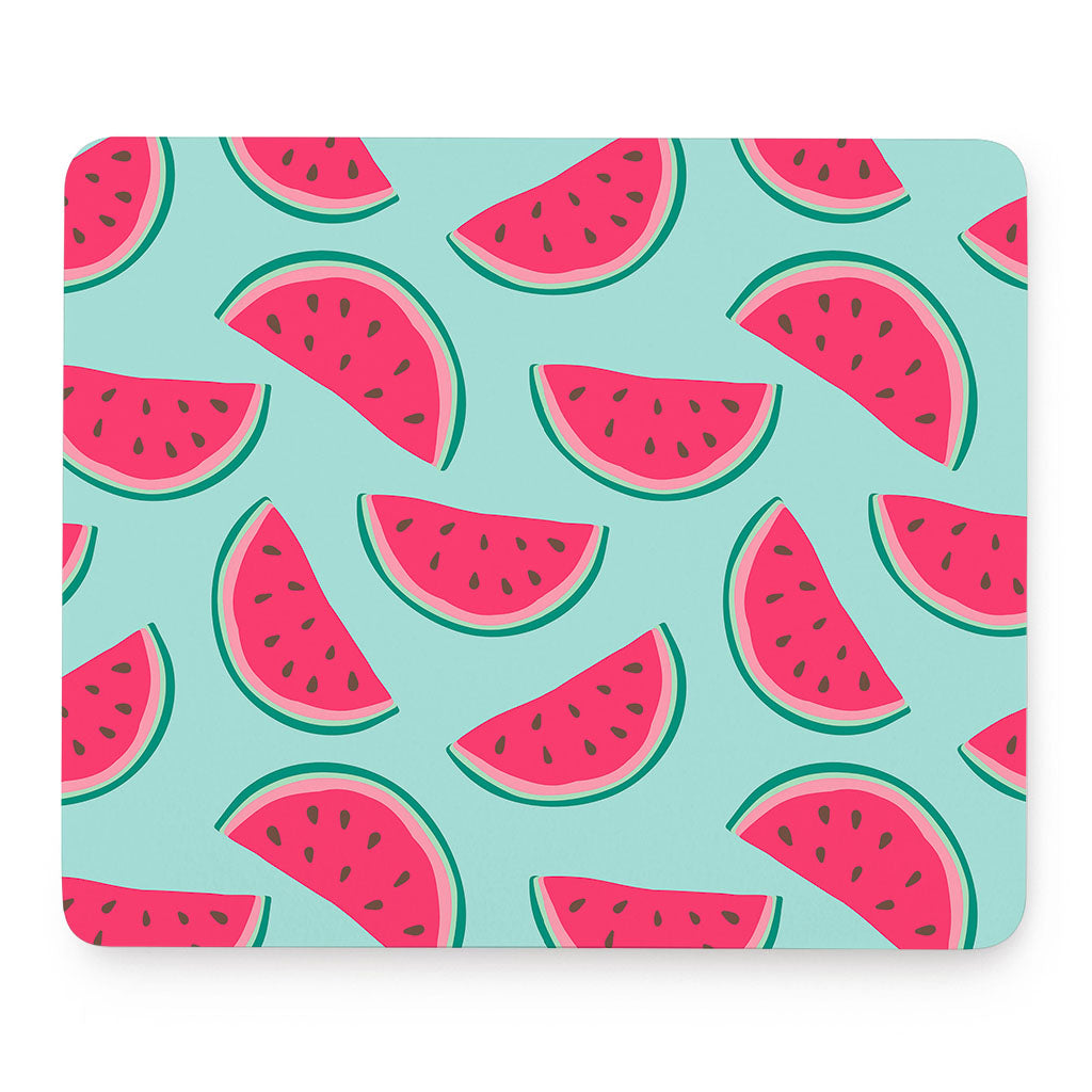 Blue Cute Watermelon Pattern Print Mouse Pad