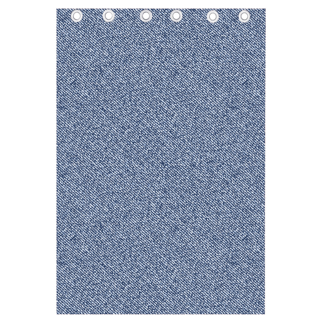 Blue Denim Jeans Pattern Print Curtain