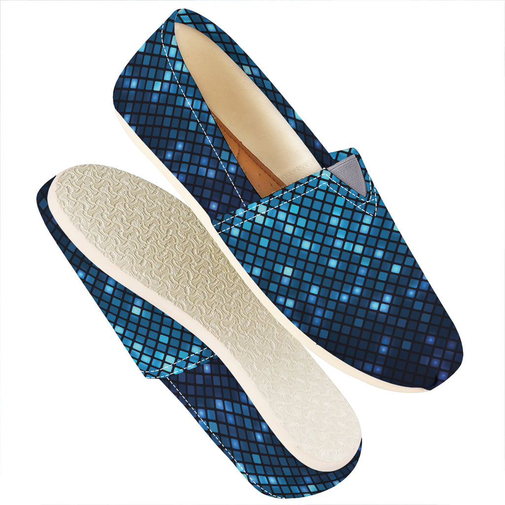 Blue Disco Lights Pattern Print Casual Shoes