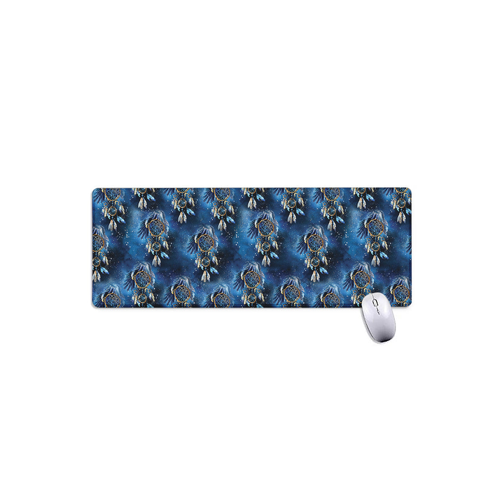 Blue Galaxy Dream Catcher Pattern Print Extended Mouse Pad