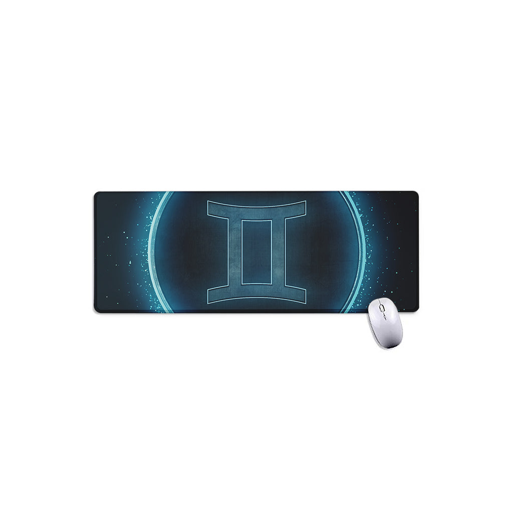 Blue Gemini Zodiac Sign Print Extended Mouse Pad