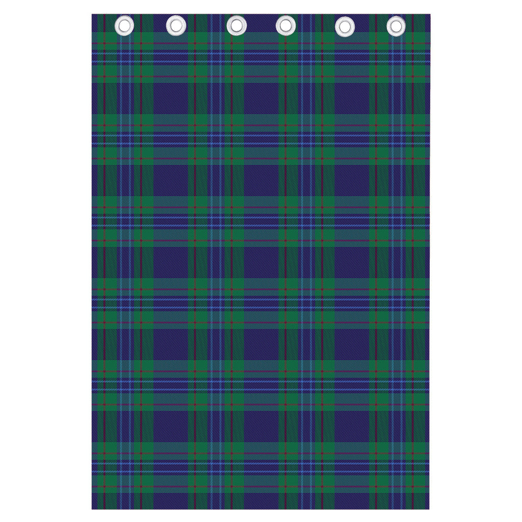 Blue Green And Red Tartan Pattern Print Curtain