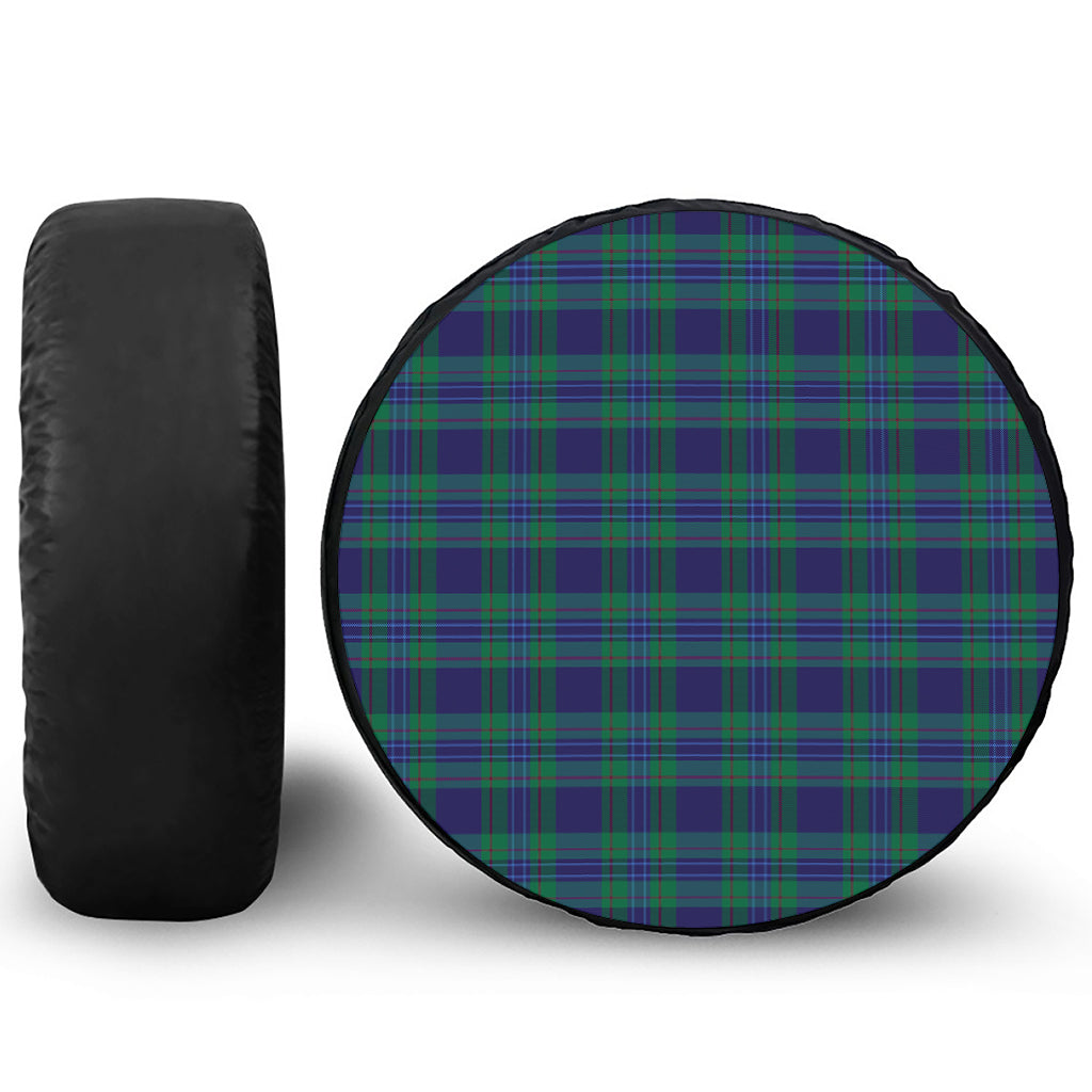Blue Green And Red Tartan Pattern Print Tire Cover