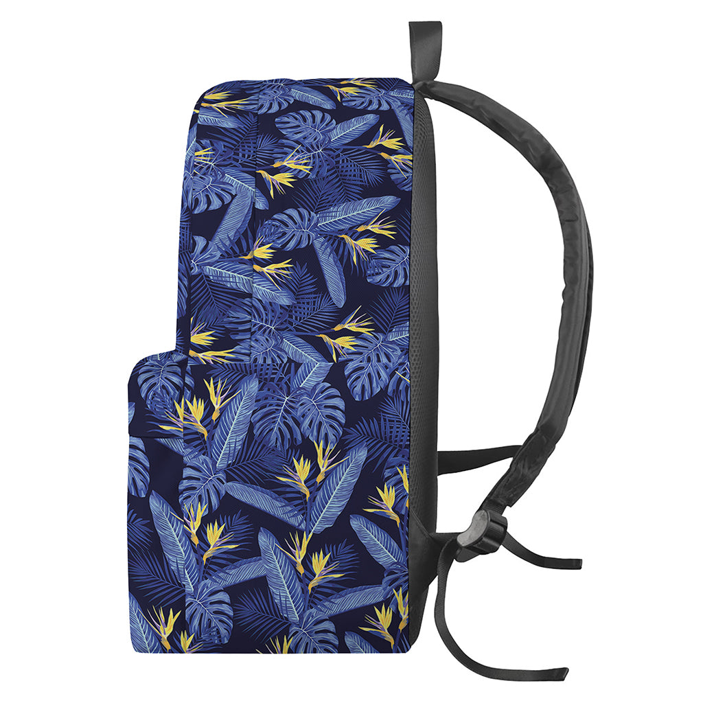 Blue Hawaiian Tropical Pattern Print Backpack