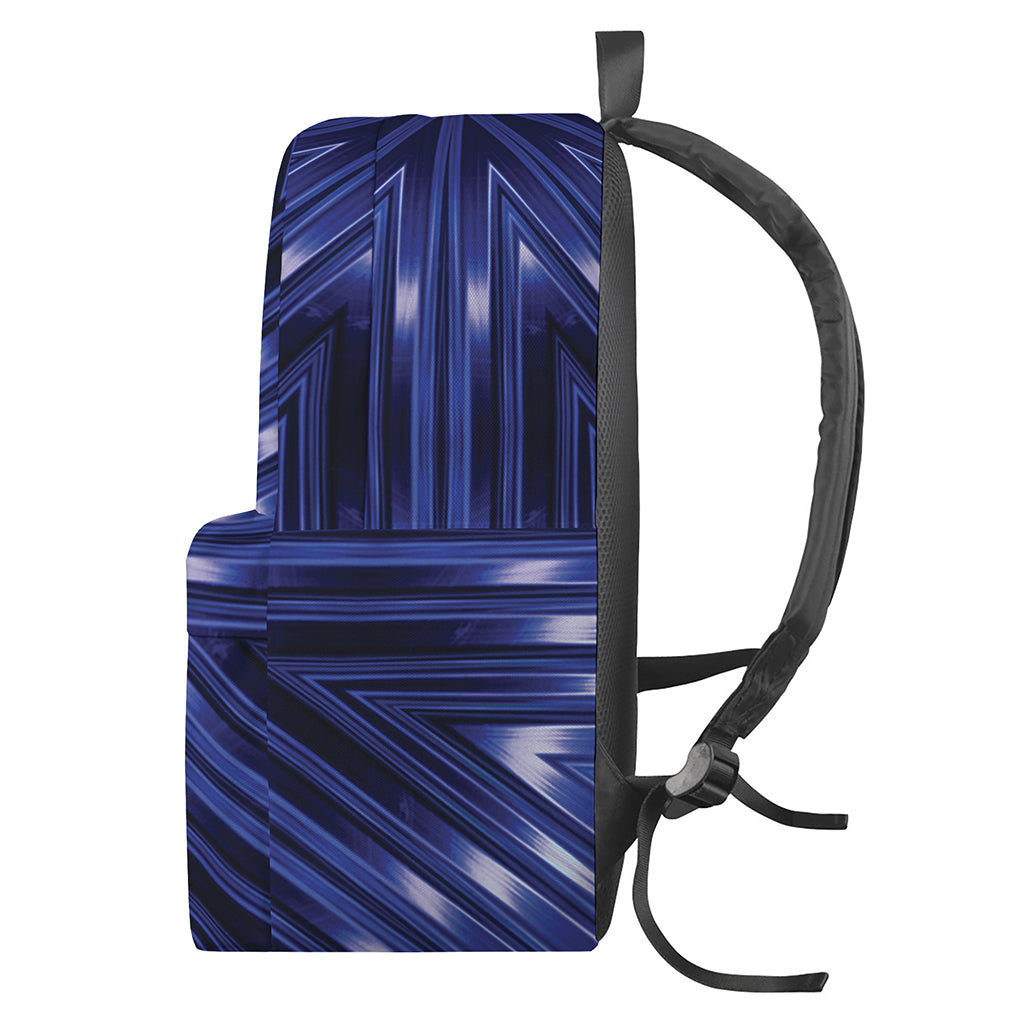 Blue Kaleidoscope Print Backpack